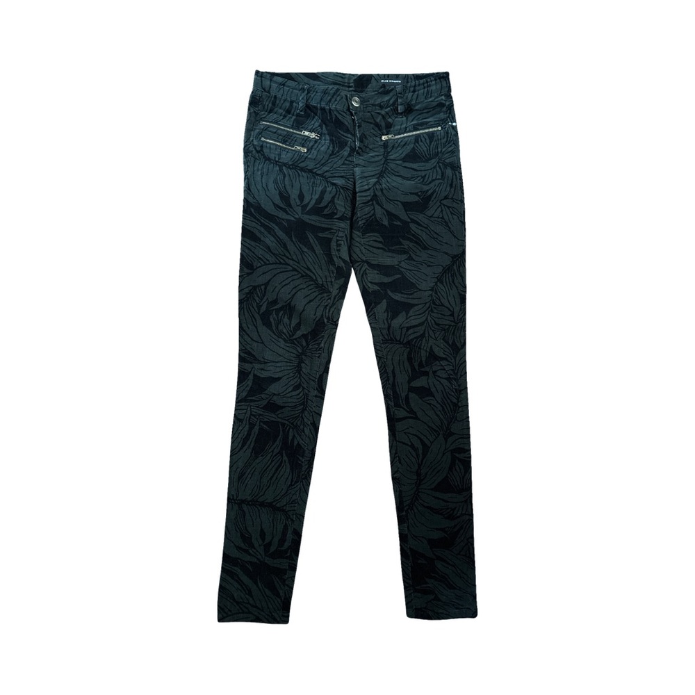 Club Monaco Black and Gray Patterned uncut corduroy- size 00